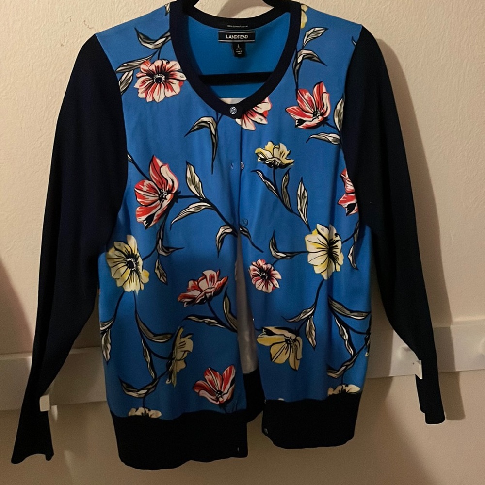 Lands End cardigan size large